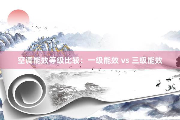 空调能效等级比较：一级能效 vs 三级能效